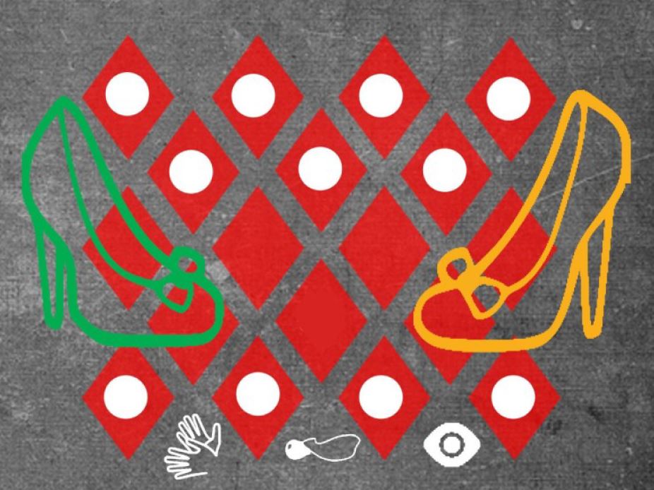 12 Demoiselles en carreaux de pois10 doigtscie